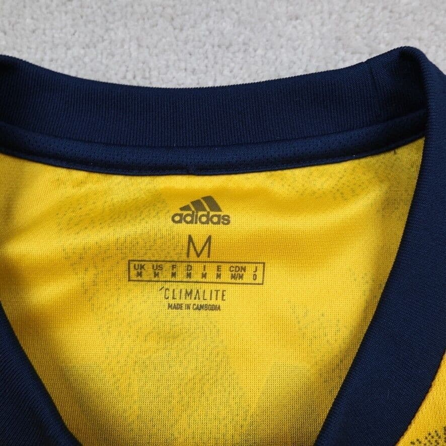 Arsenal Shirt Medium Yellow Away Kit 2019 2020 Adidas Soccer Jersey Saka 77 photo 4