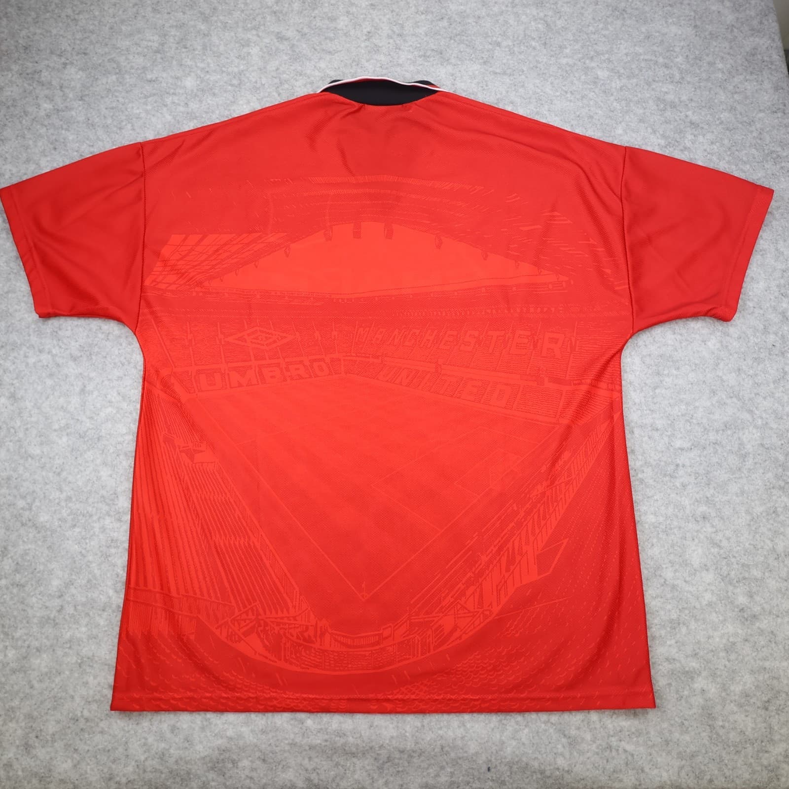 Vintage Manchester United Shirt Extra Large Red Home 1994 1996 Umbro Jersey photo 2