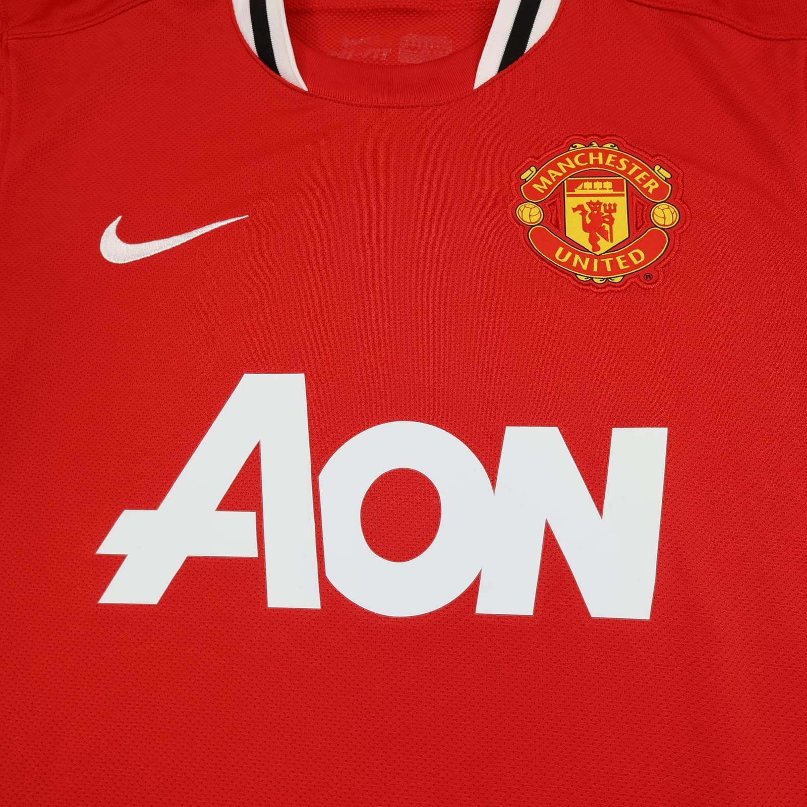 Manchester United Shirt Mens Medium Red Home 2011 2012 Football Nike Moore 8 photo 3