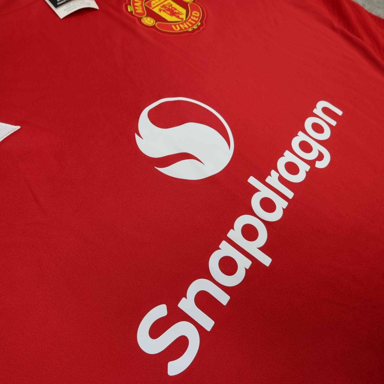 Manchester United Shirt Mens 2XL Red 2024 2025 Adidas Snapdragon DXC Jersey photo 6