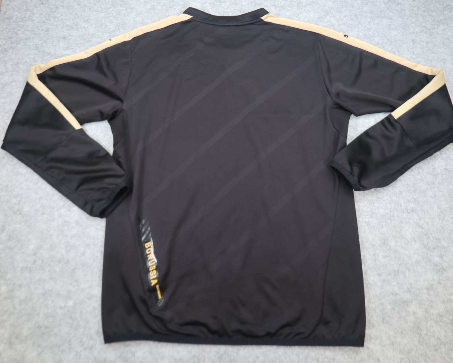 Borussia Dortmund Drill Top Large Black Training Puma Soccer 2015 2016 Pullover photo 2