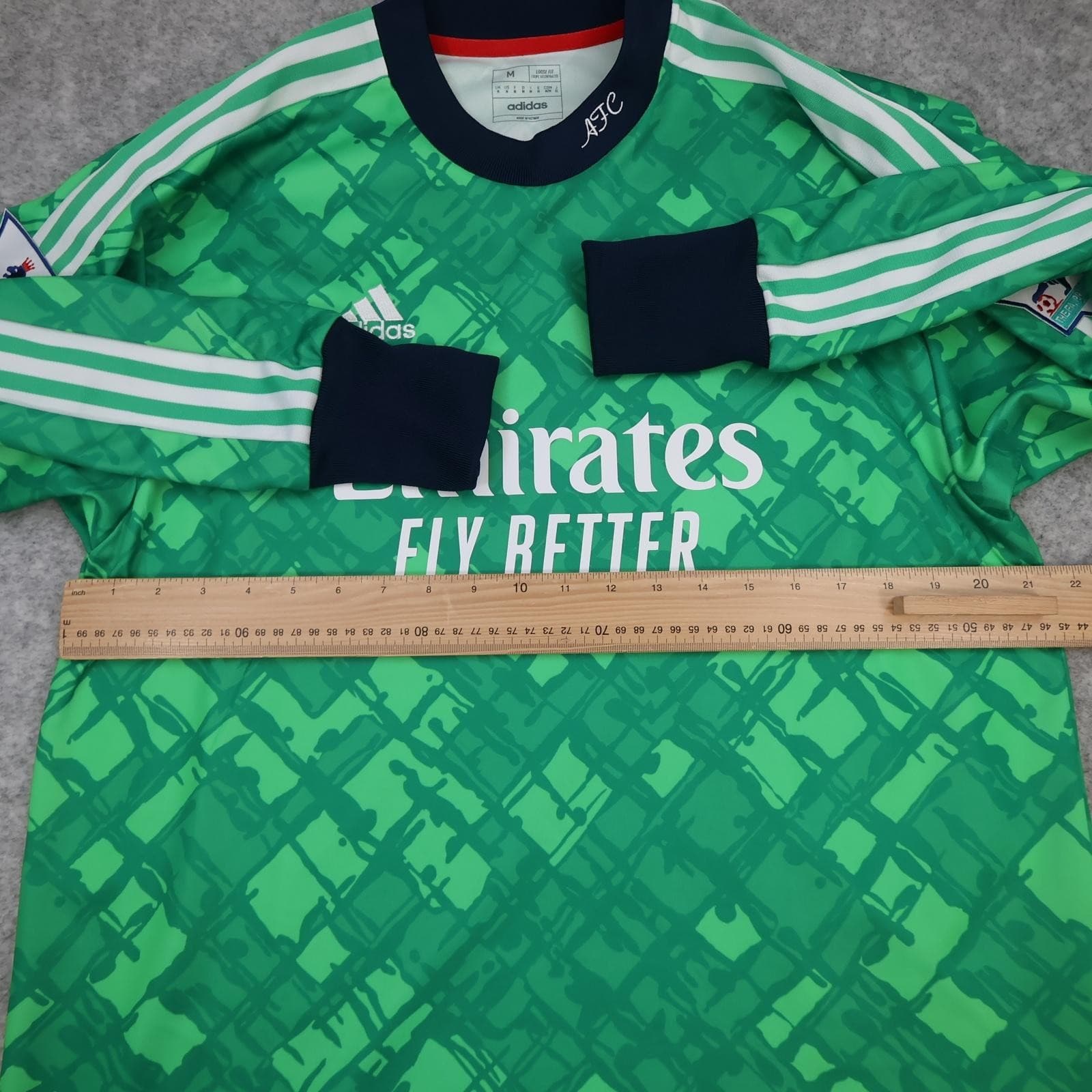 Arsenal Shirt Mens Medium Green Goalkeeper 2022 2023 Football Adidas Ramsdale 1 photo 11