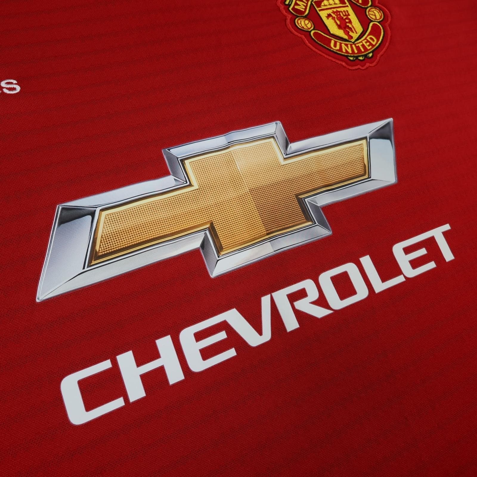 Manchester United Shirt Mens 2XL Red Home 2018 2019 Football Adidas Chevrolet photo 6
