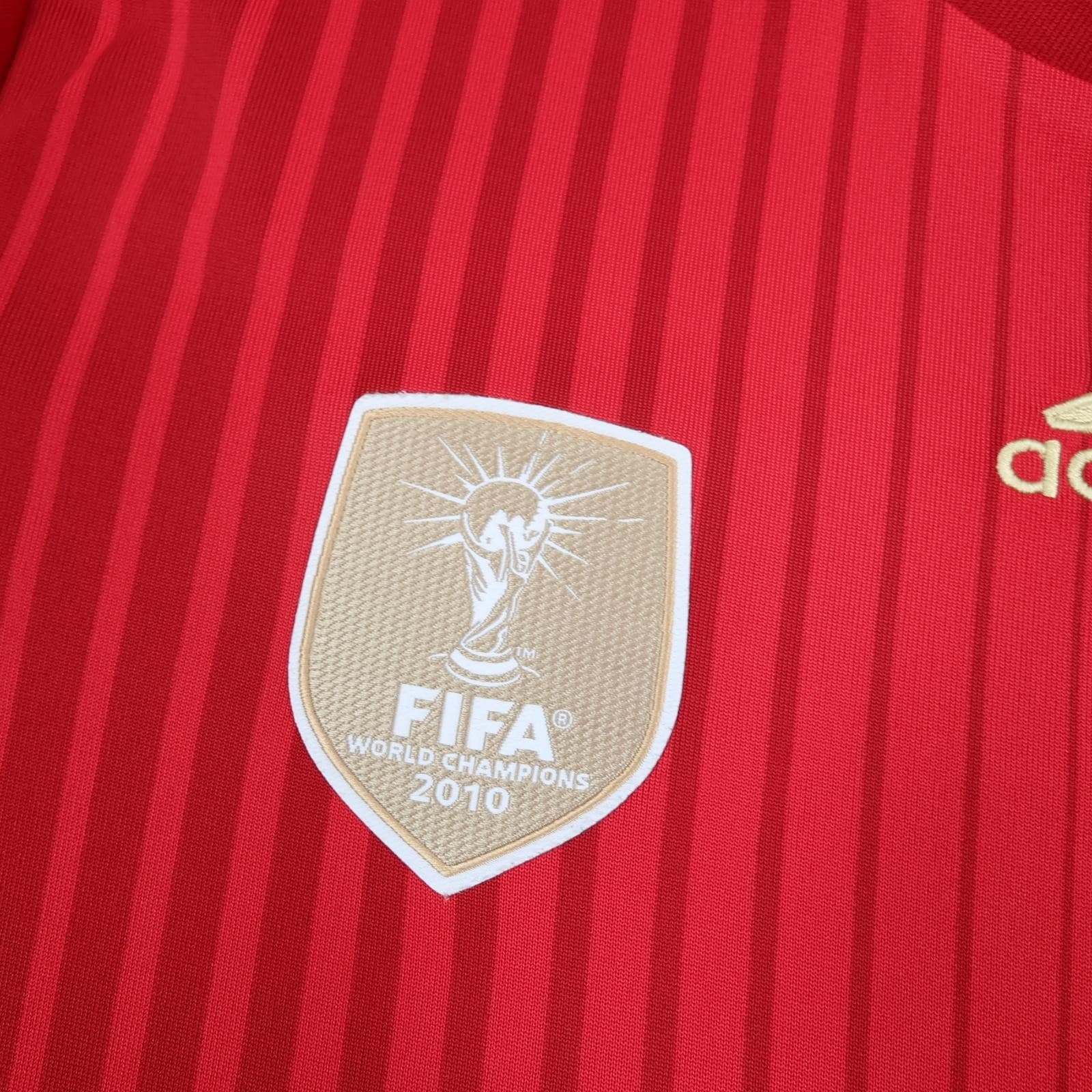 Spain Home Shirt Mens Medium Red 2013 2015 Football Adidas Climacool Jersey photo 5