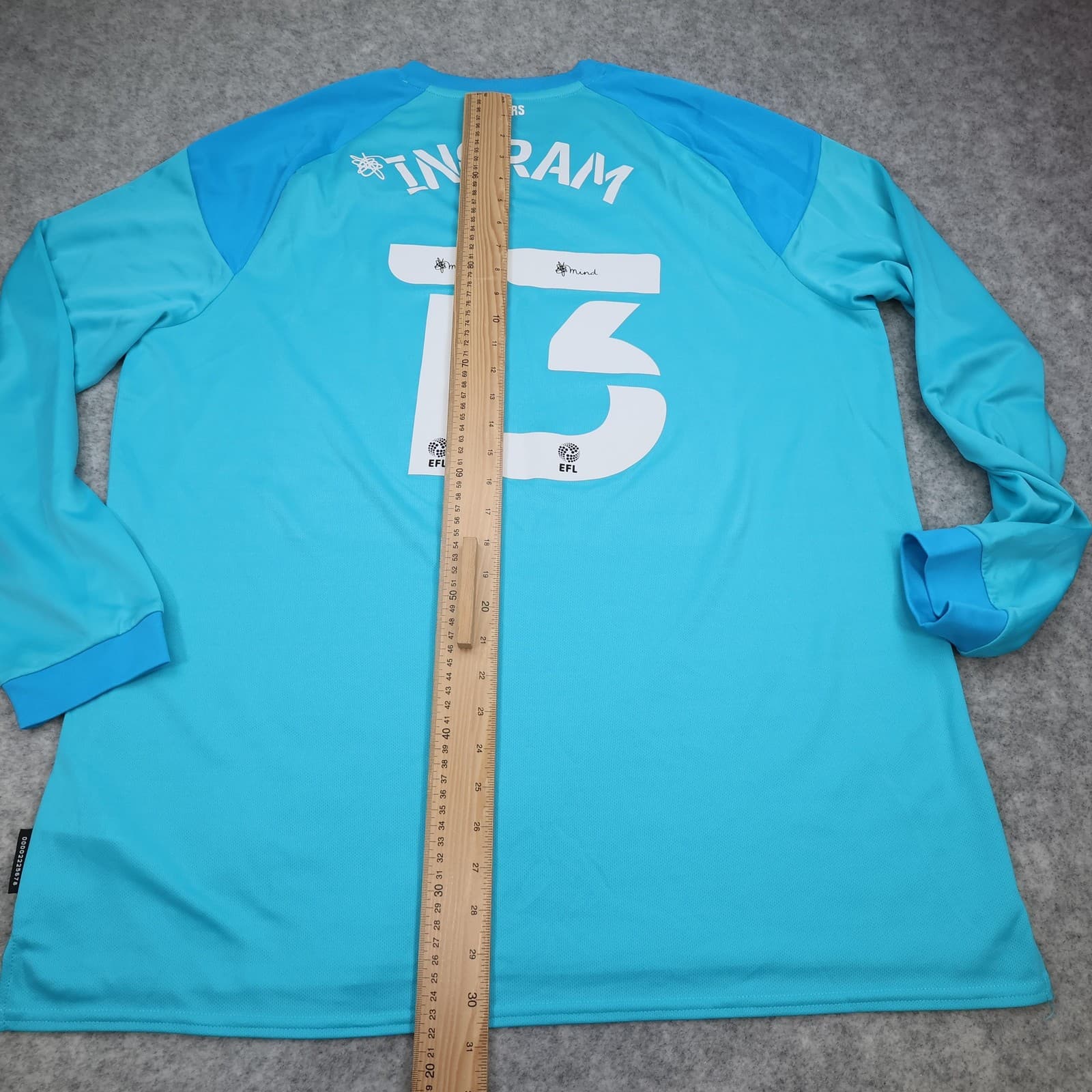 Hull City Goalkeeper Shirt Mens 3XL Blue Football Umbro Giacom Ingram 13 Jersey photo 12