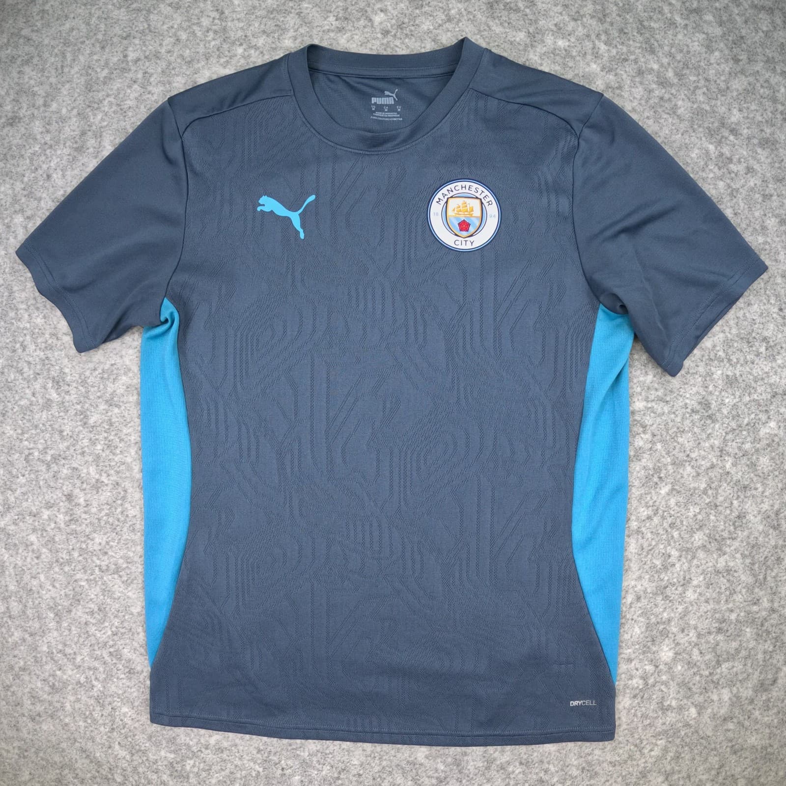 Manchester City Football Training Shirt Medium Grey Training PUMA Top Jersey
