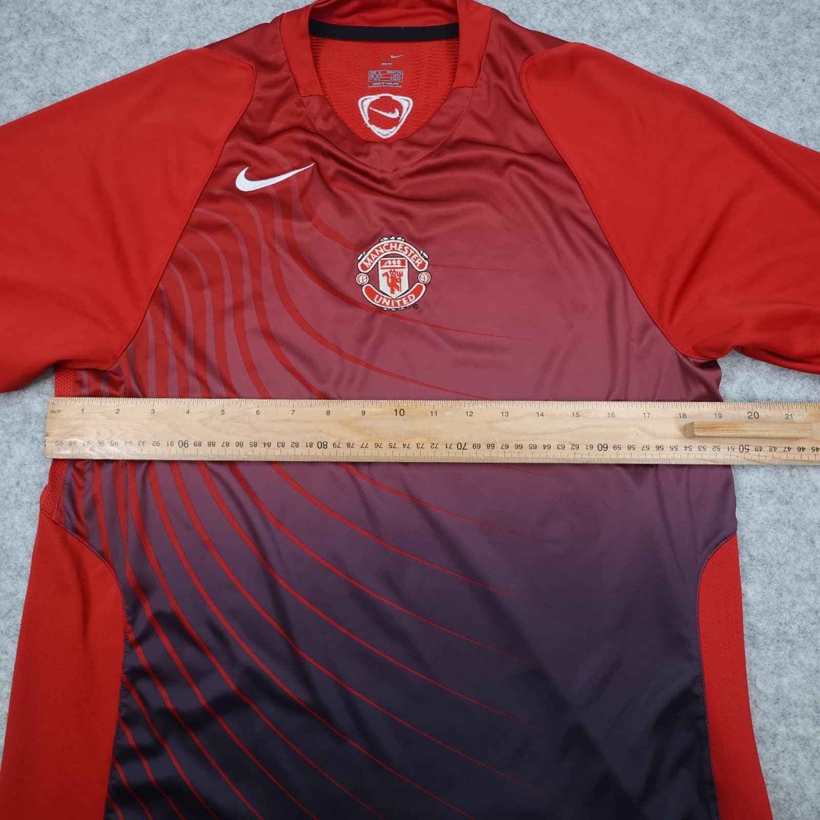 Manchester United Shirt Large Red Training Kit 2006 2007 Nike Soccer Jersey photo 9