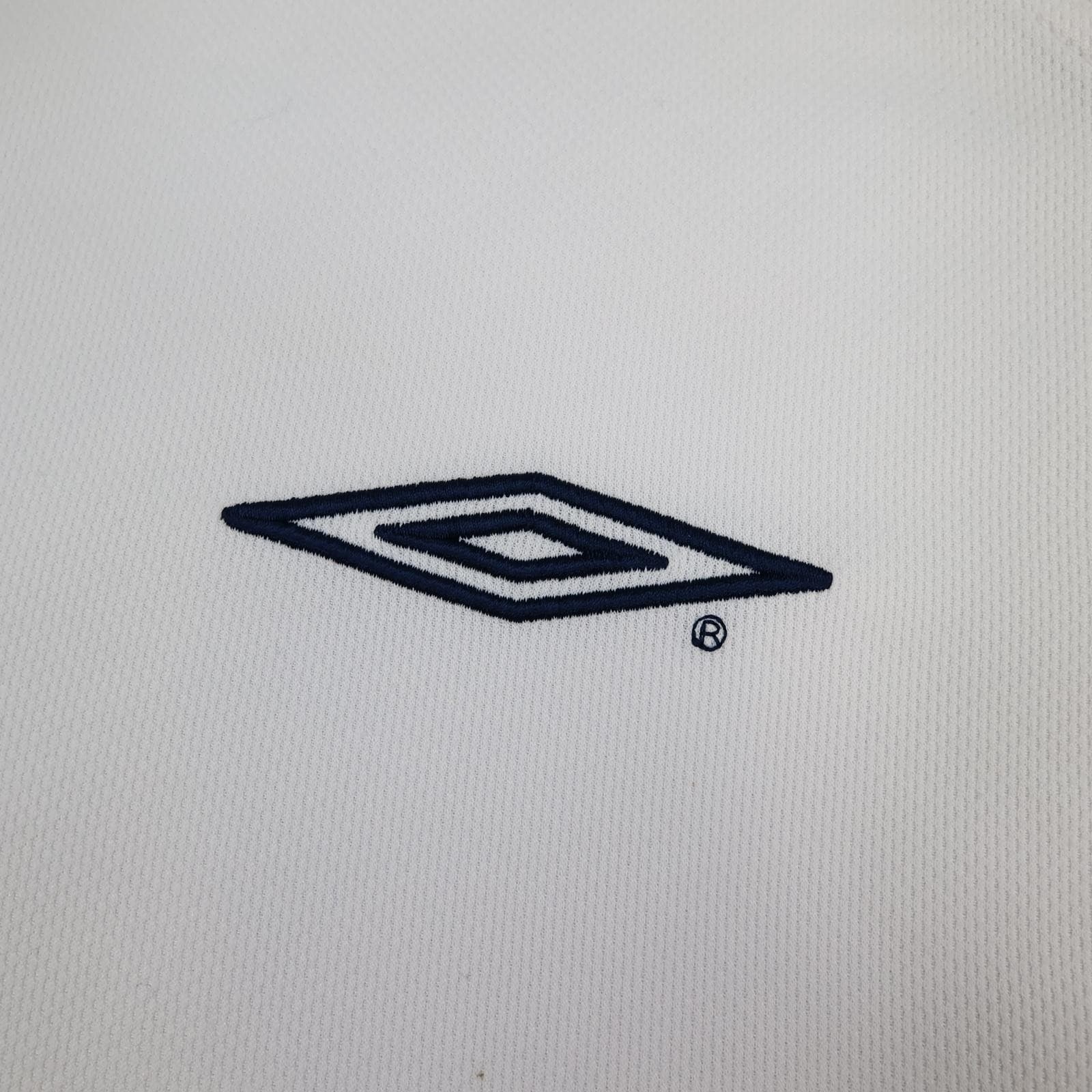 Vintage Ireland Away Shirt Mens Large White 2002 Football Umbro Eircom Jersey photo 5