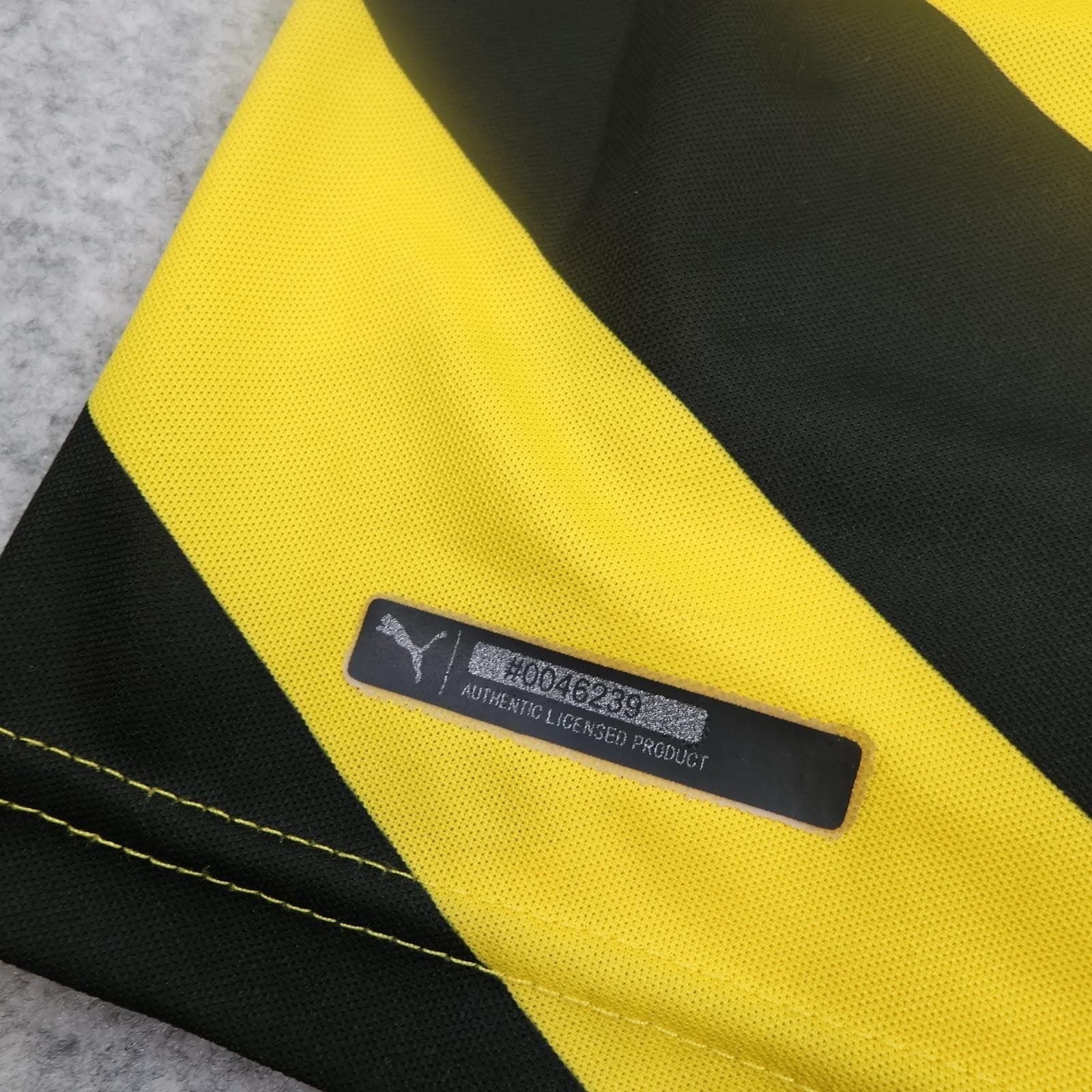 Borussia Dortmund Shirt Mens Large Yellow Black 2014 2015 Puma Evonik Jersey photo 9