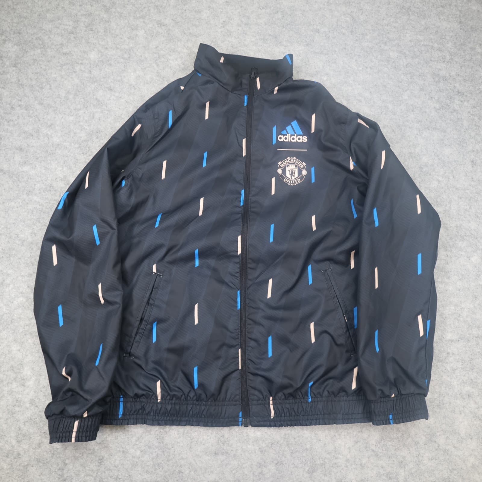 Manchester United Jacket 13-14 Years 164 Black Tracksuit Reversible Adidas Kids photo 2