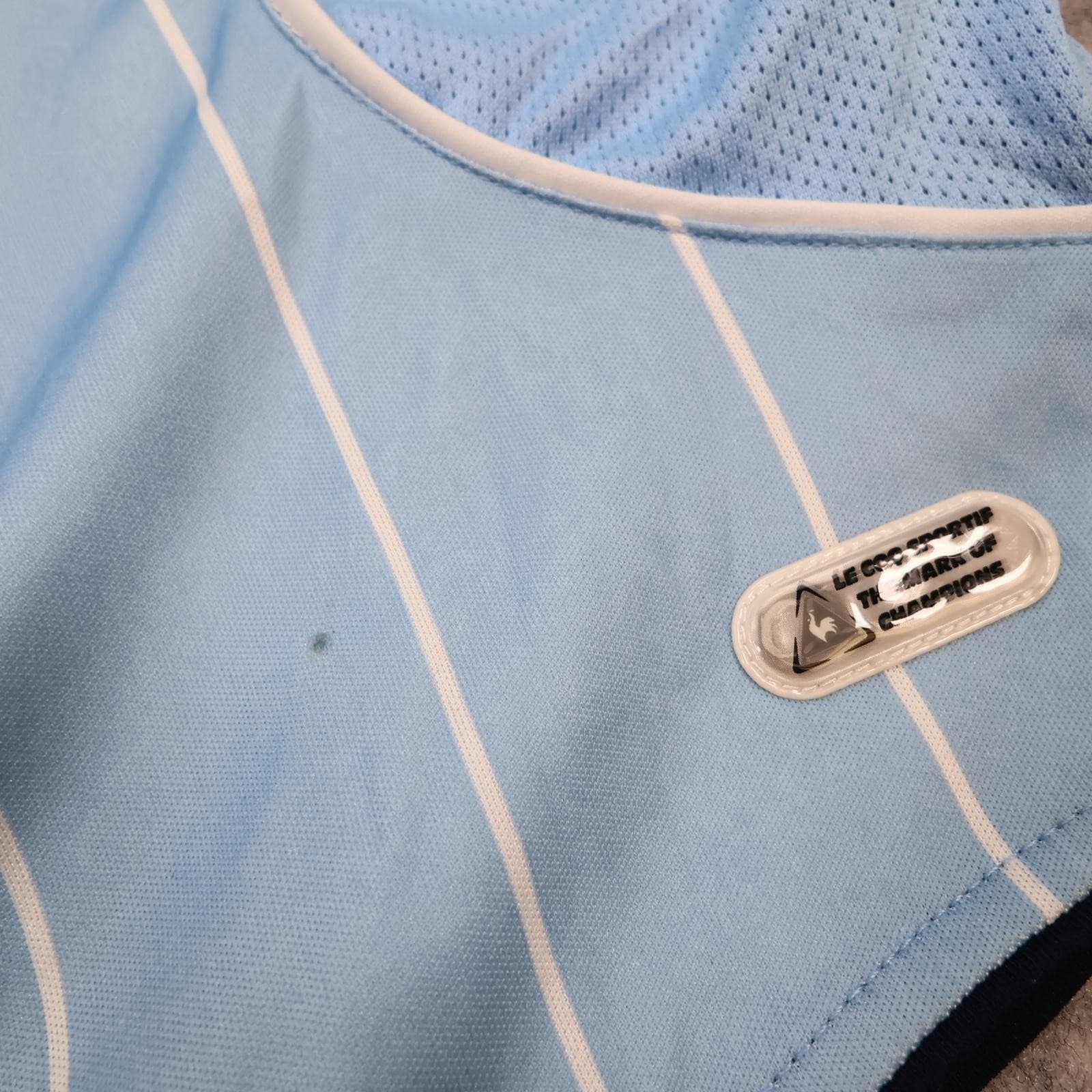 Manchester City Shirt Mens 2XL Blue Home 2007 2008 Le Coq Sportif Thomas Cook photo 5