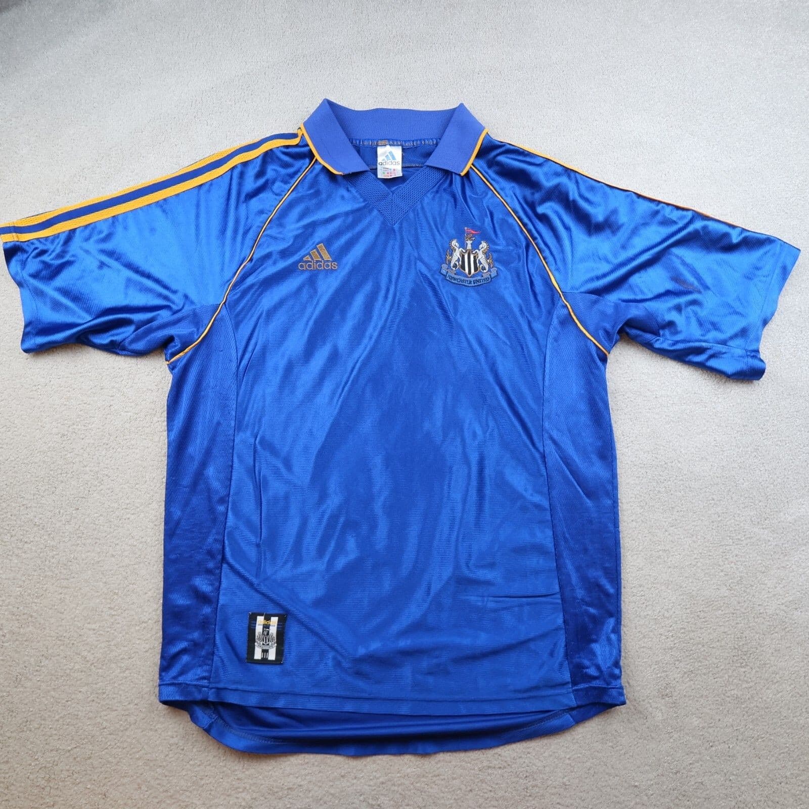 Vintage Newcastle United Shirt Large Blue Away Kit 1998 1999 Jersey Alan Shearer photo 2