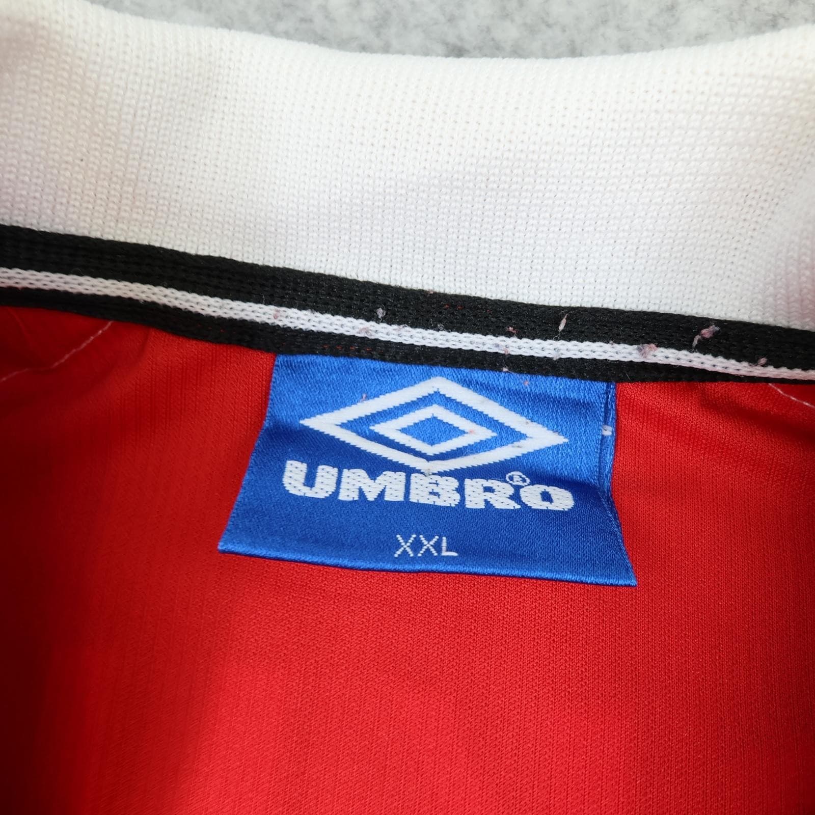 Manchester United Shirt Mens 2XL Home 1998 2000 Umbro Beckham 7 Soccer Jersey photo 5