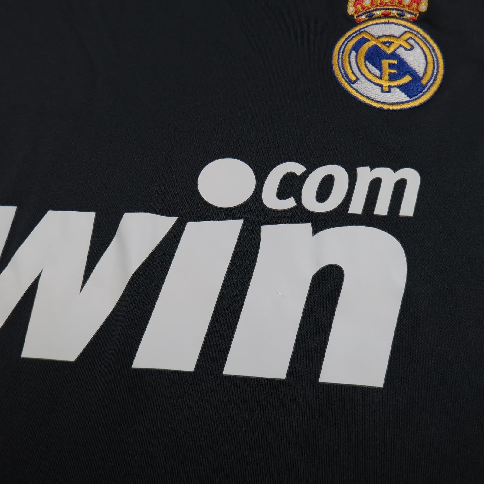 Real Madrid Shirt Extra Large Black Third Kit 2007 2008 Adidas Football Jersey photo 7