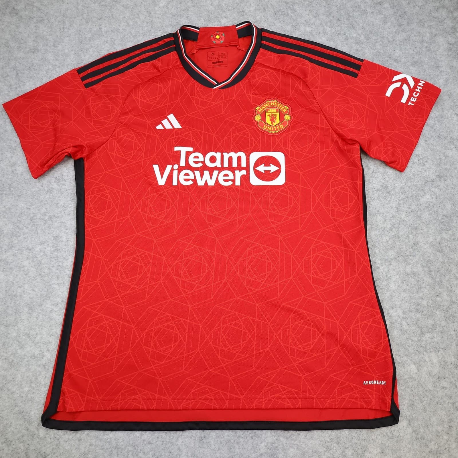 Manchester United Shirt Mens XL Red Home 2023 2024 Football Soccer Adidas Jersey