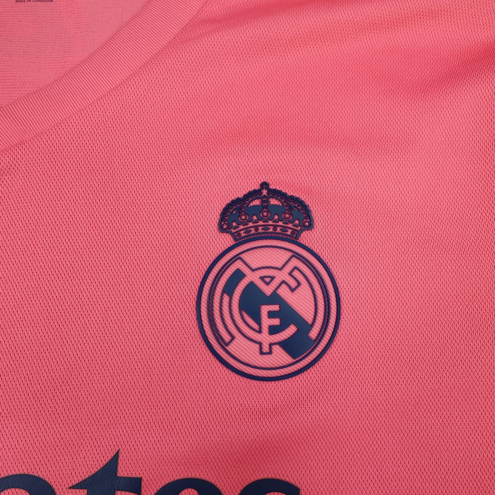 Real Madrid Shirt Mens Large Pink Away 2020 2021 Football Adidas Benzema 9 photo 5