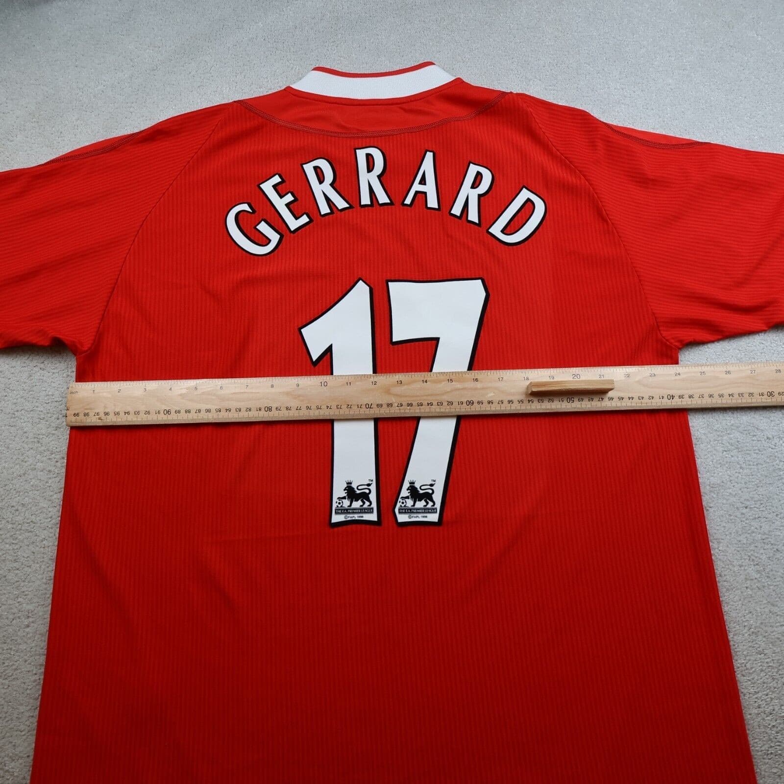 Vintage Liverpool Shirt 2XL Red Home Kit 2002 2004 Reebok Jersey 46/48 Gerrard photo 9