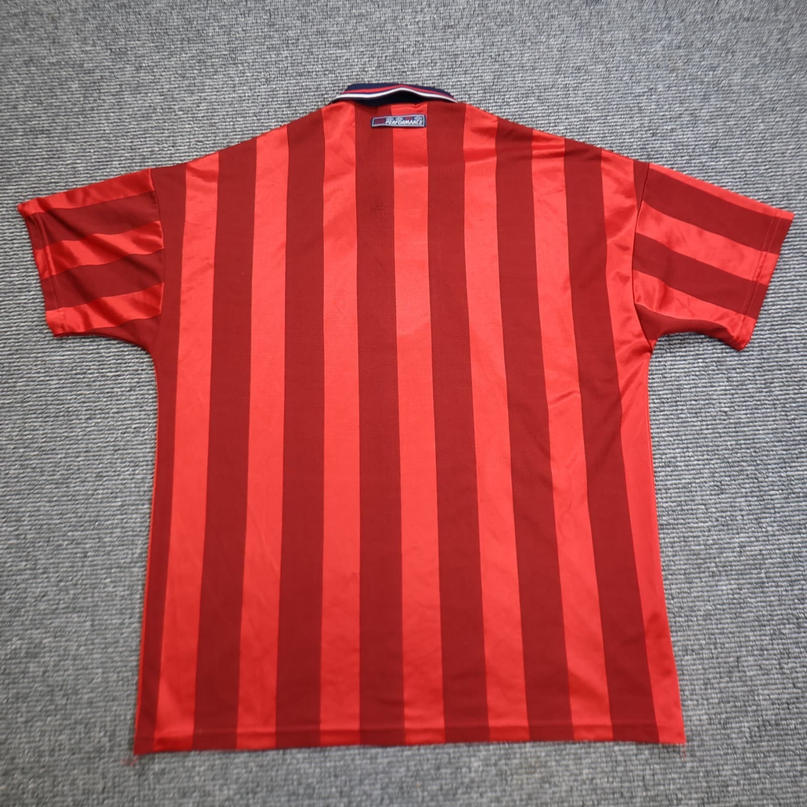 Vintage England Football Shirt Extra Large Red Away Kit Umbro 1997 1999 Jersey photo 2