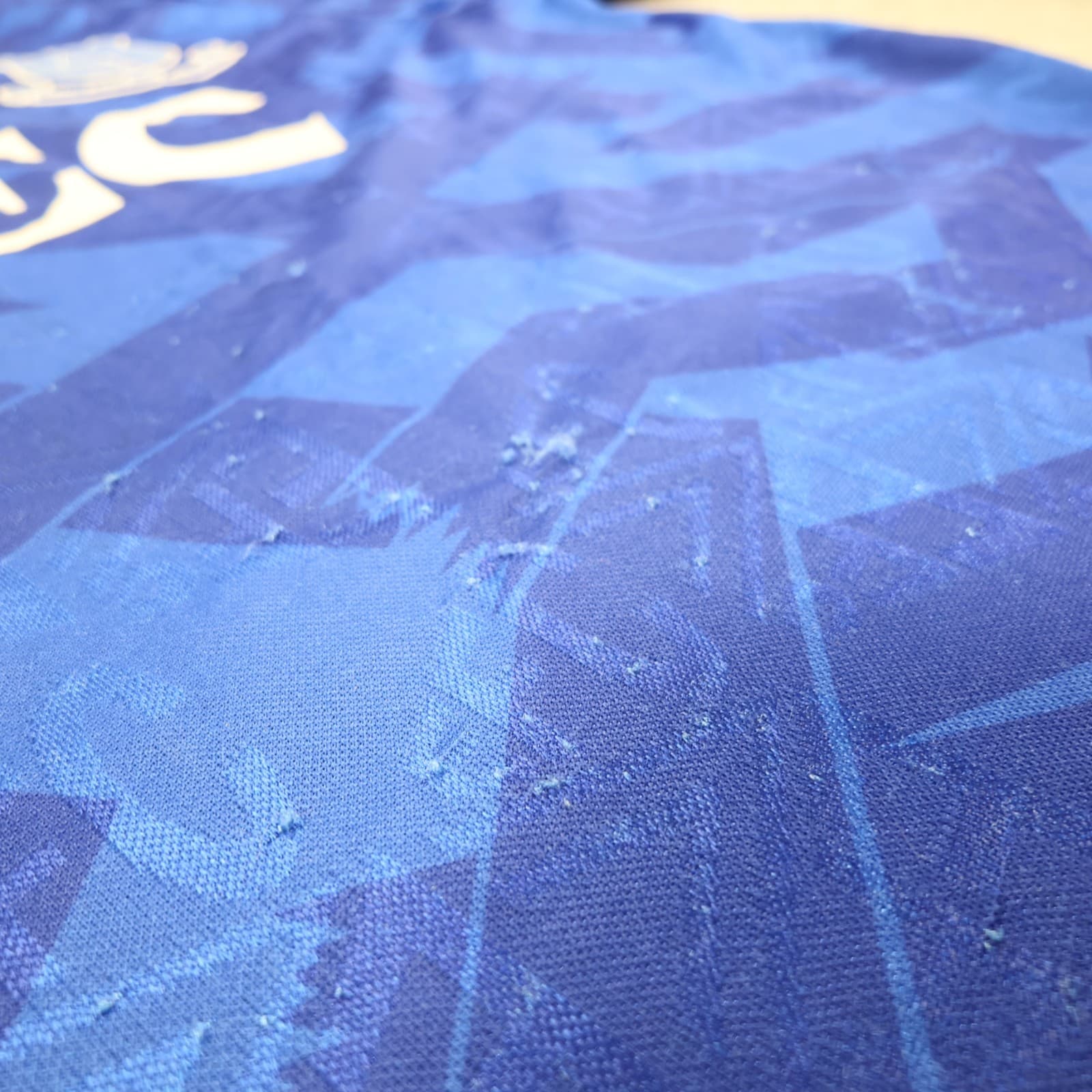 Vintage Everton Shirt Large Blue Home Kit 1991 1993 Umbro Soccer Jersey NEC photo 10