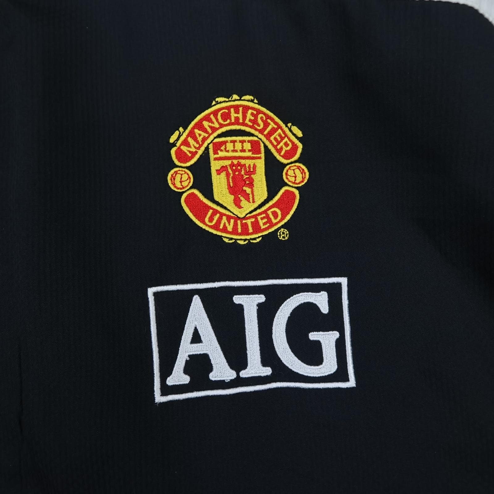 Manchester United Jacket Mens 2XL Black White EPL 2008 2009 Nike AIG Training photo 2