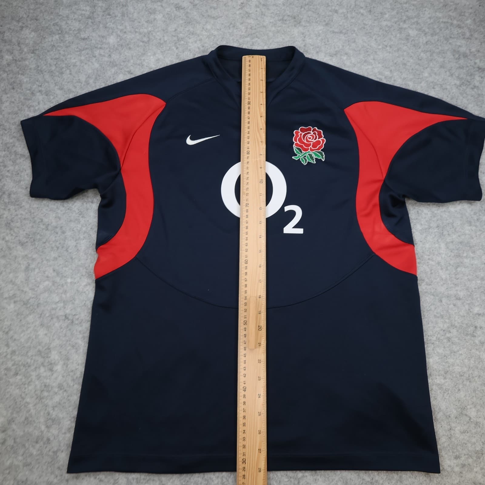 England Rugby Shirt Large Navy Away Kit 2005 2006 Nike Jersey O2 photo 12
