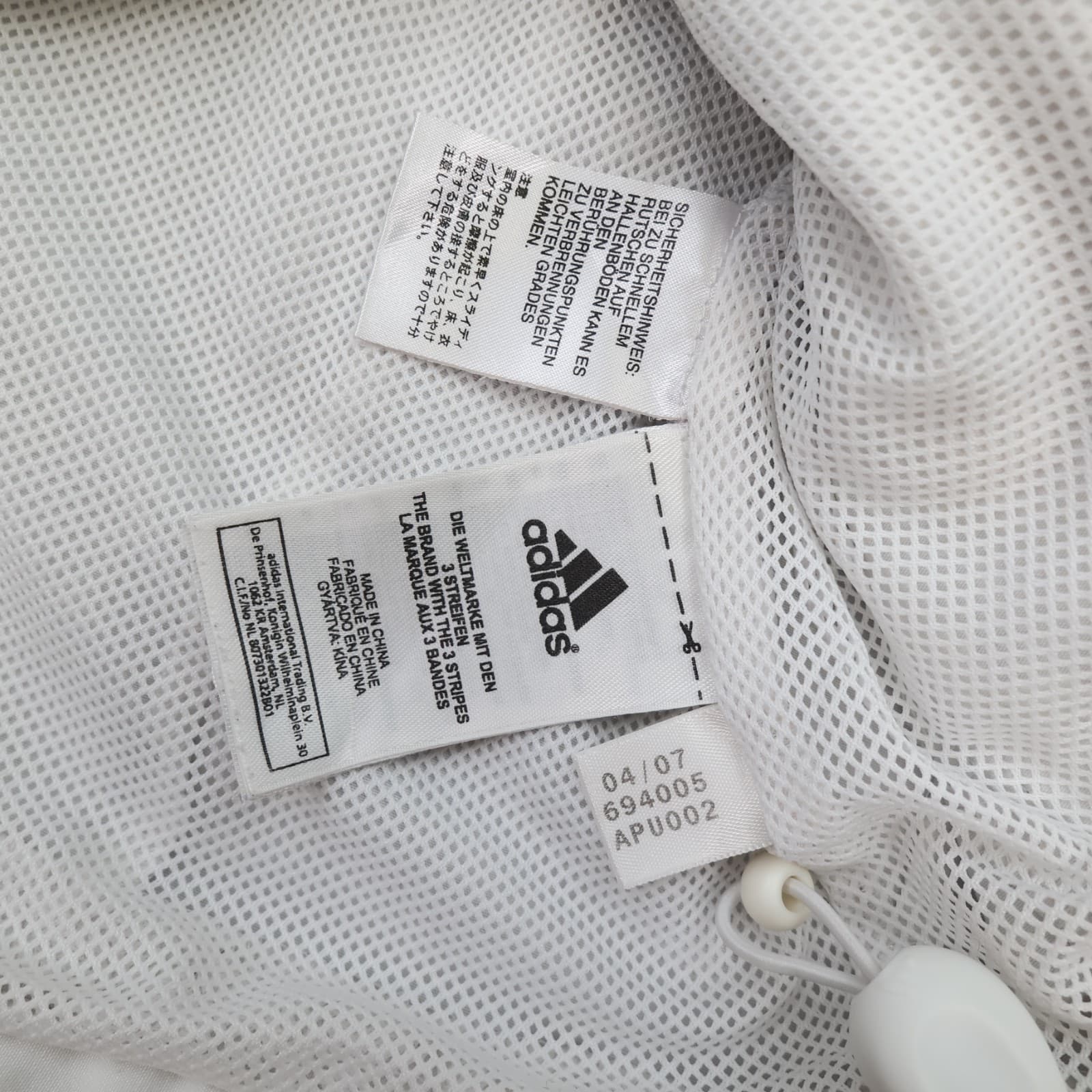 Chelsea Football Jacket Medium White Training Tracksuit Top Zip Adidas 2007 2008 photo 8