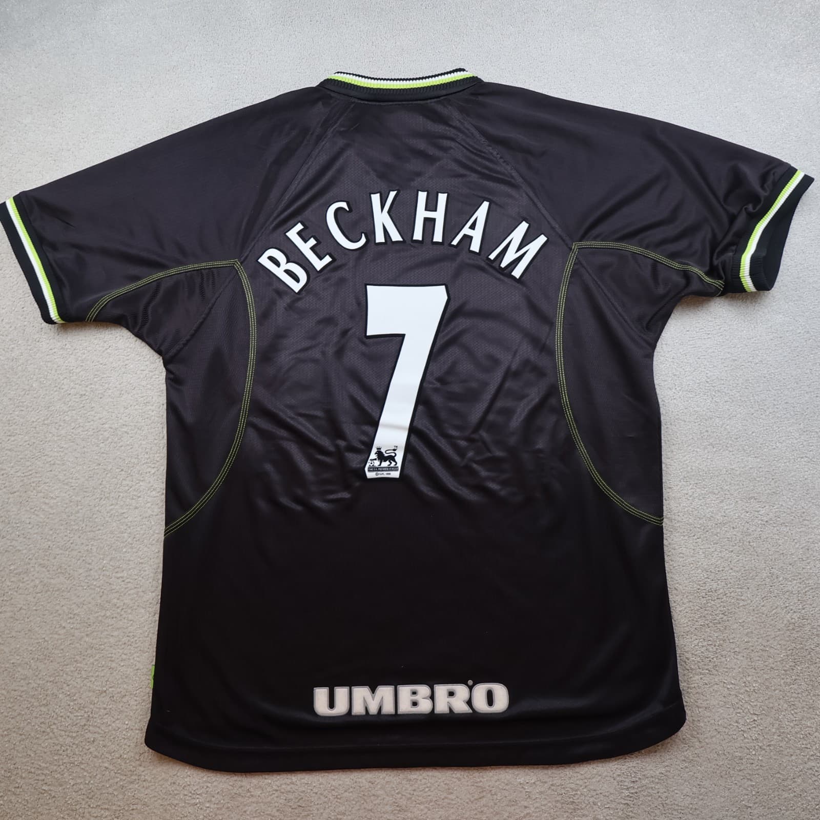 Vintage Manchester United Shirt Extra Large Black Third Kit 1998 99 Jersey 90s