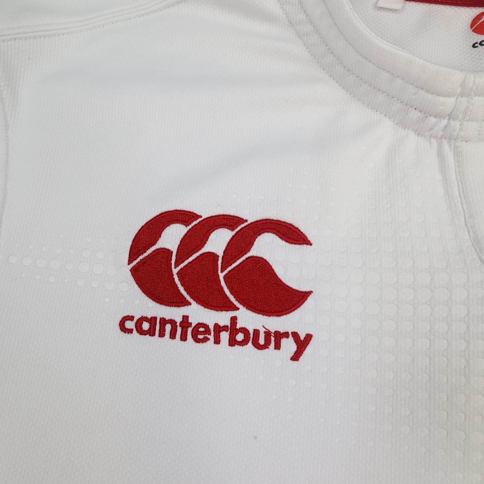England Rugby Shirt Mens Large White Rugby Union Canterbury O2 Vapodri+ Jersey photo 6