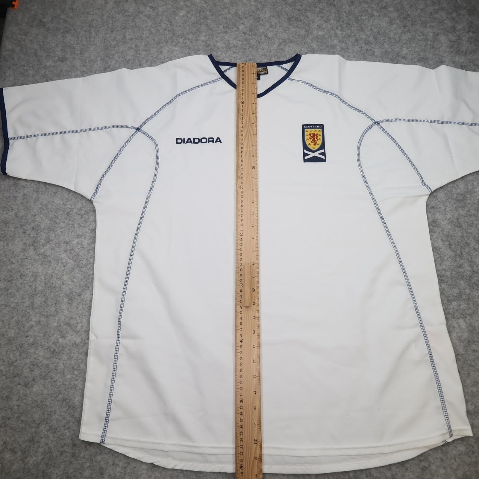 Vintage Scotland Away Shirt Mens 2XL White Football Diadora Jersey 2003 2005 photo 9