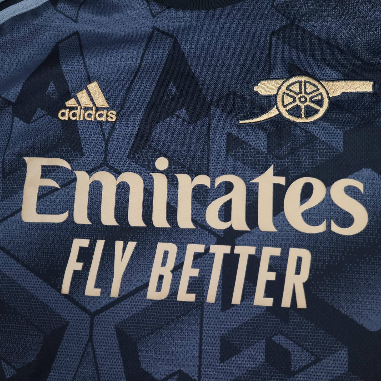 Arsenal Shirt Kids 9-10 Years Black Away Kit 2022 2023 Football Adidas Jersey photo 3