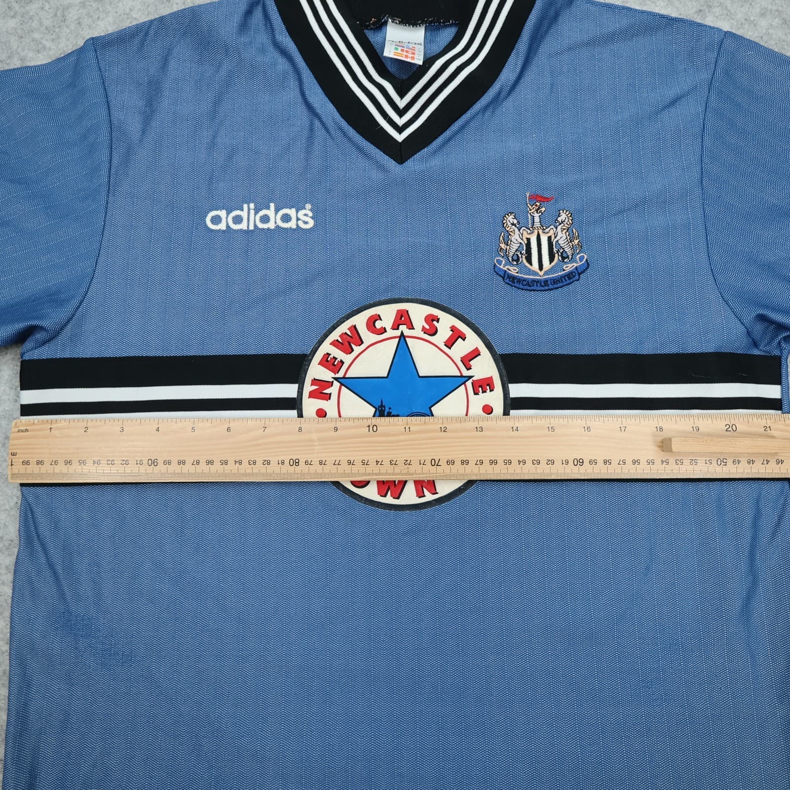 Vintage Newcastle United Shirt Large Blue Away Kit 1996 1997 Jersey Brown Ale photo 10