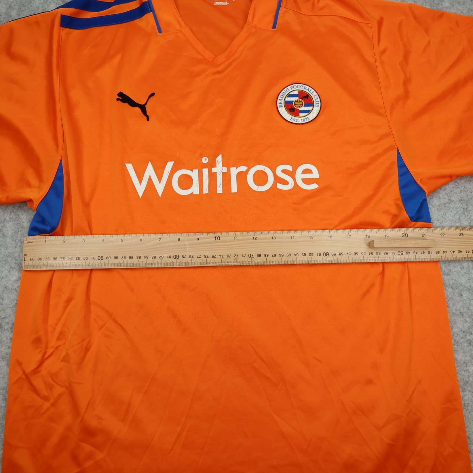 Reading Football Shirt Extra Large Orange Away 2008 2009 Soccer Jersey photo 10