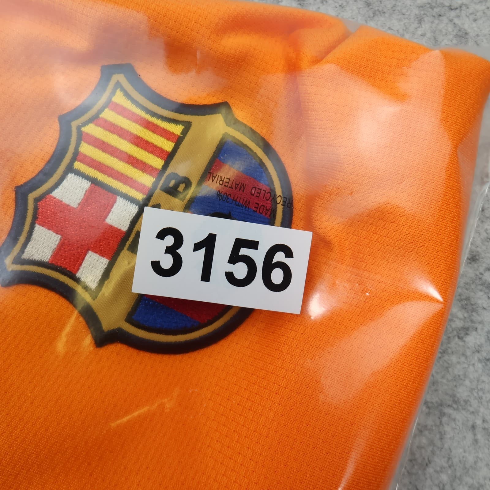 Vintage Barcelona Shirt 2XL Orange Away Kit 2006 2007 Nike Soccer Jersey photo 16