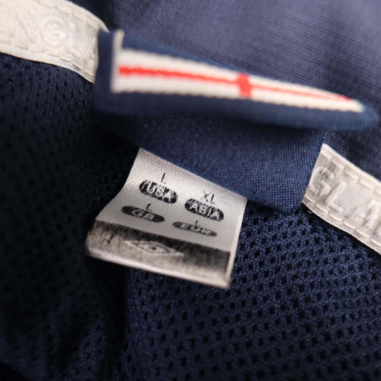 England Football Jacket Large Umbro Navy Waterproof Zipped Wembley 2008 photo 5