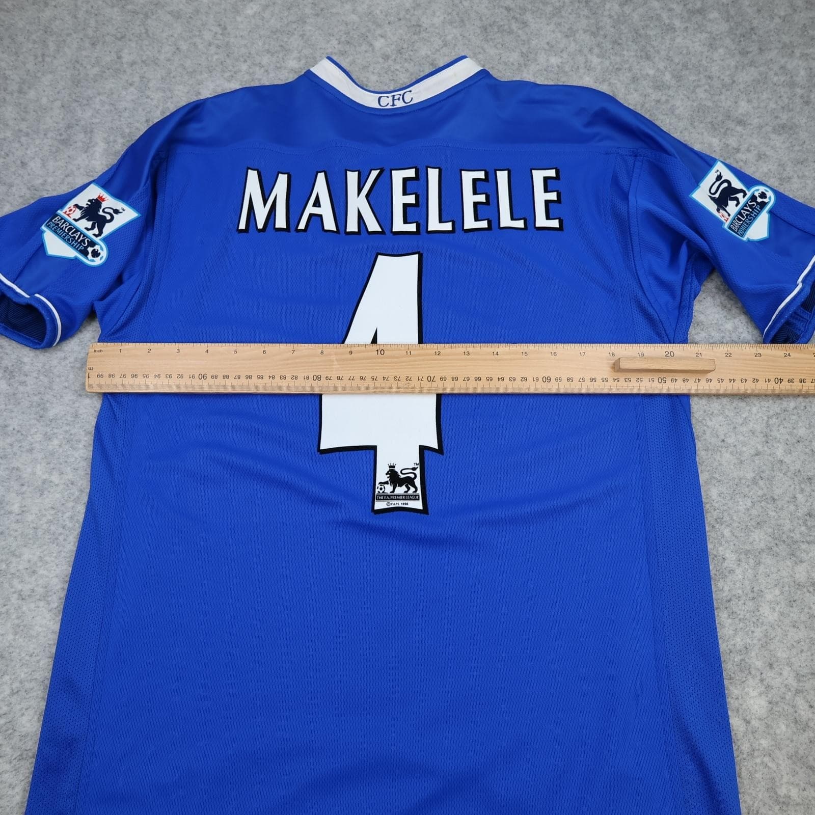 Chelsea Shirt Mens Medium Blue Home 2003 2005 Football Umbro Makelele 4 Jersey photo 12
