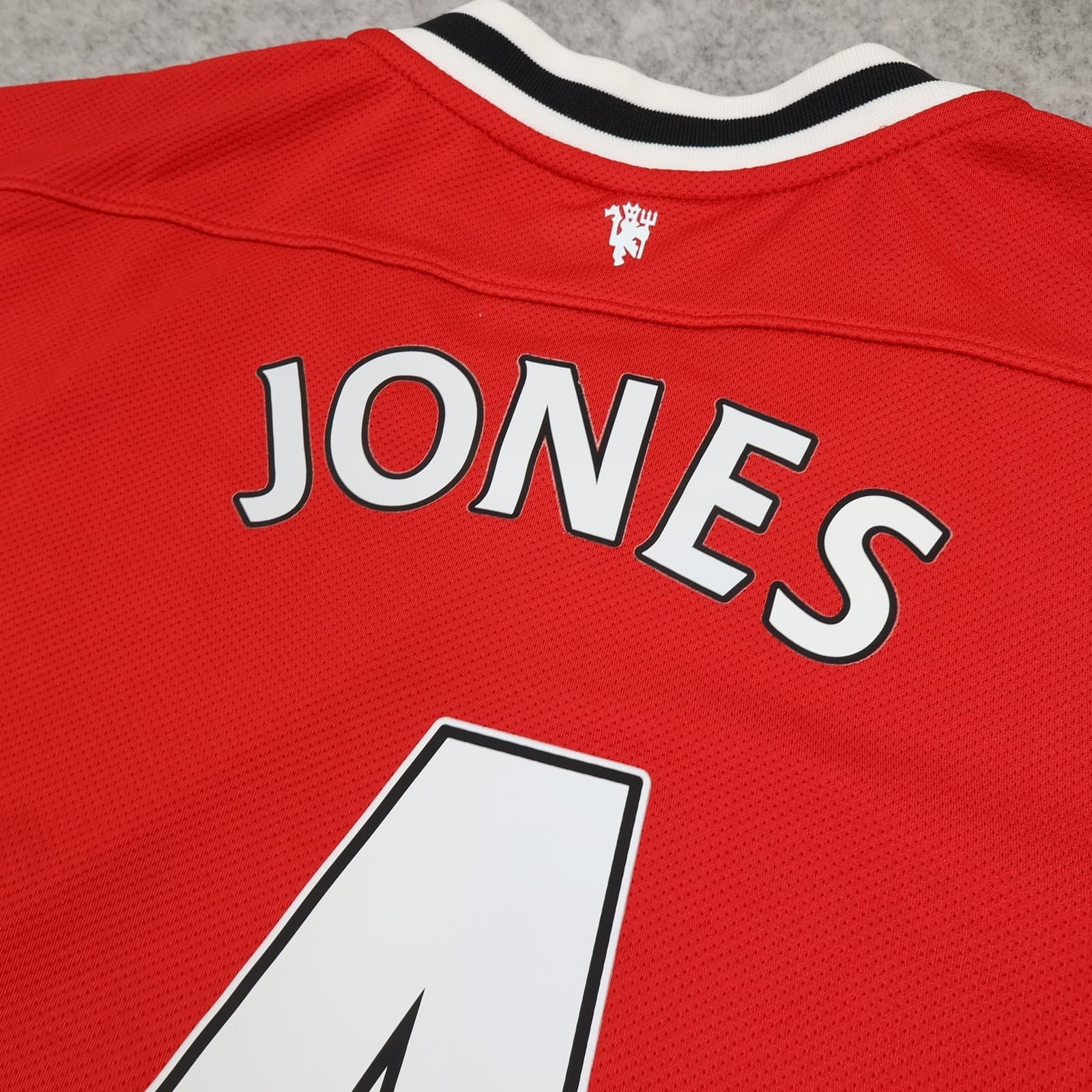 Manchester United Shirt Mens Medium Red Home 2010 2011 Nike Soccer Phil Jones 4 photo 9
