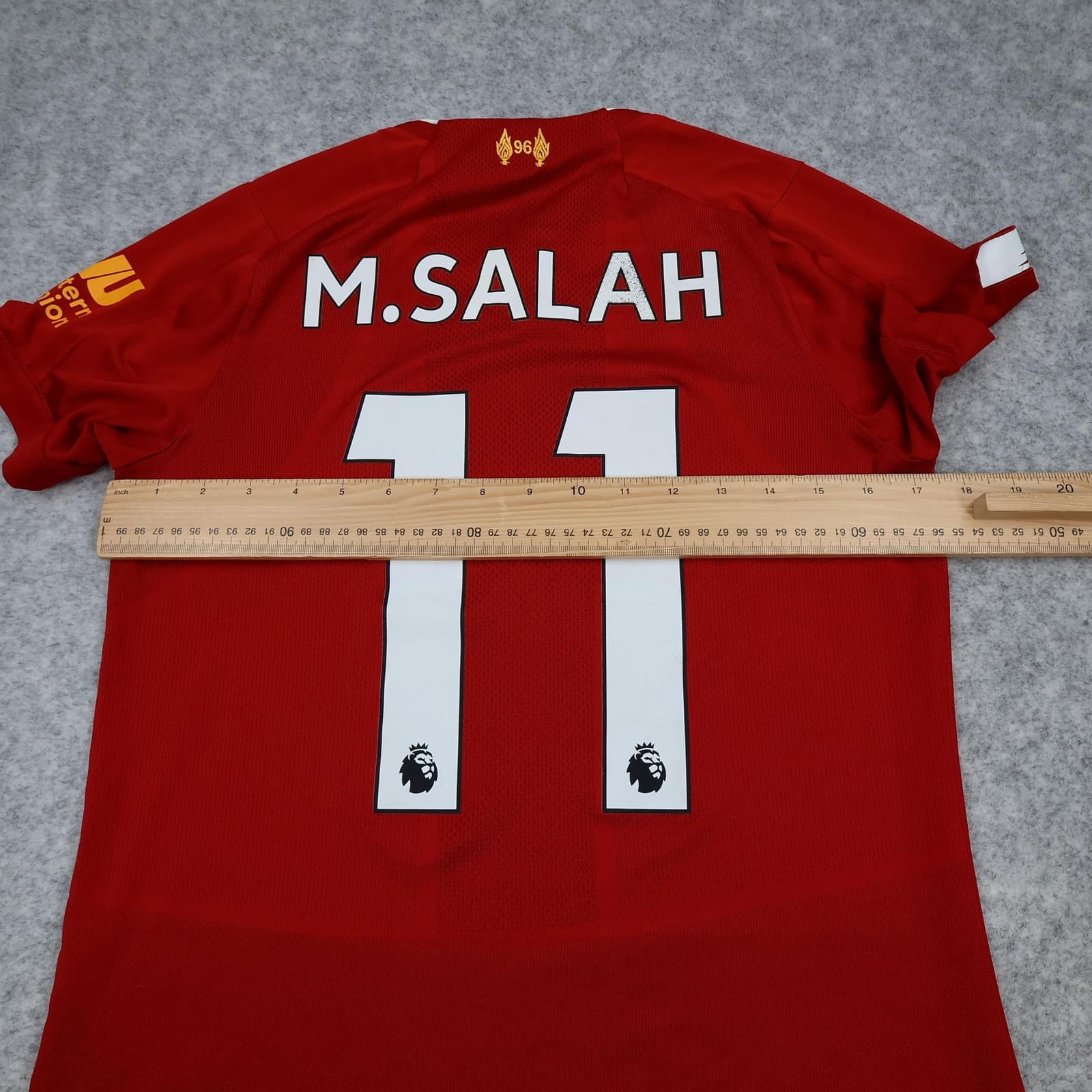 Liverpool Shirt Kids 11-12 Years Red Home 2019 2020 New Balance Salah 11 Jersey photo 13