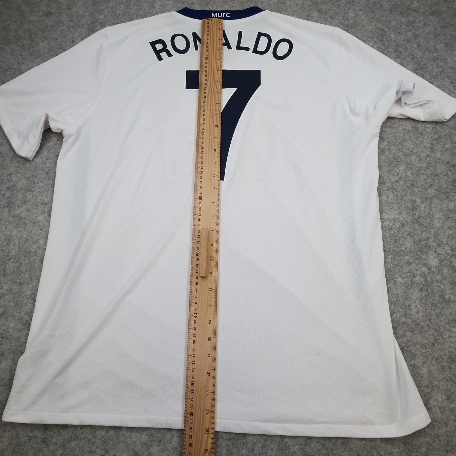 Manchester United Shirt Mens XL White Away 2008 2009 Football Nike AIG Ronaldo 7 photo 19