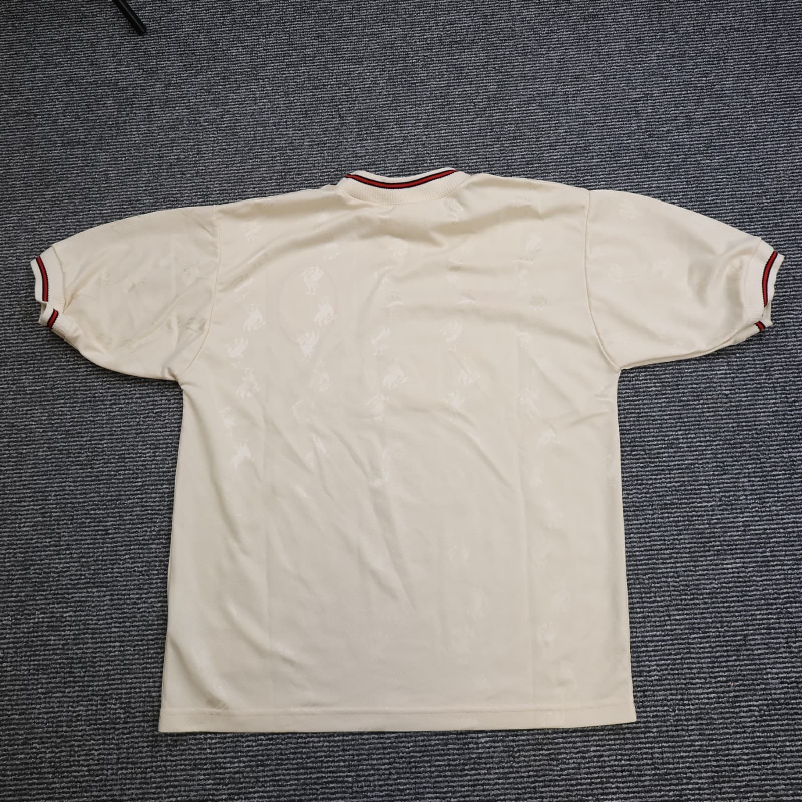 Vintage Liverpool Shirt Medium Beige Away Kit 1996 1997 Reebok Jersey 38/40 90s photo 2