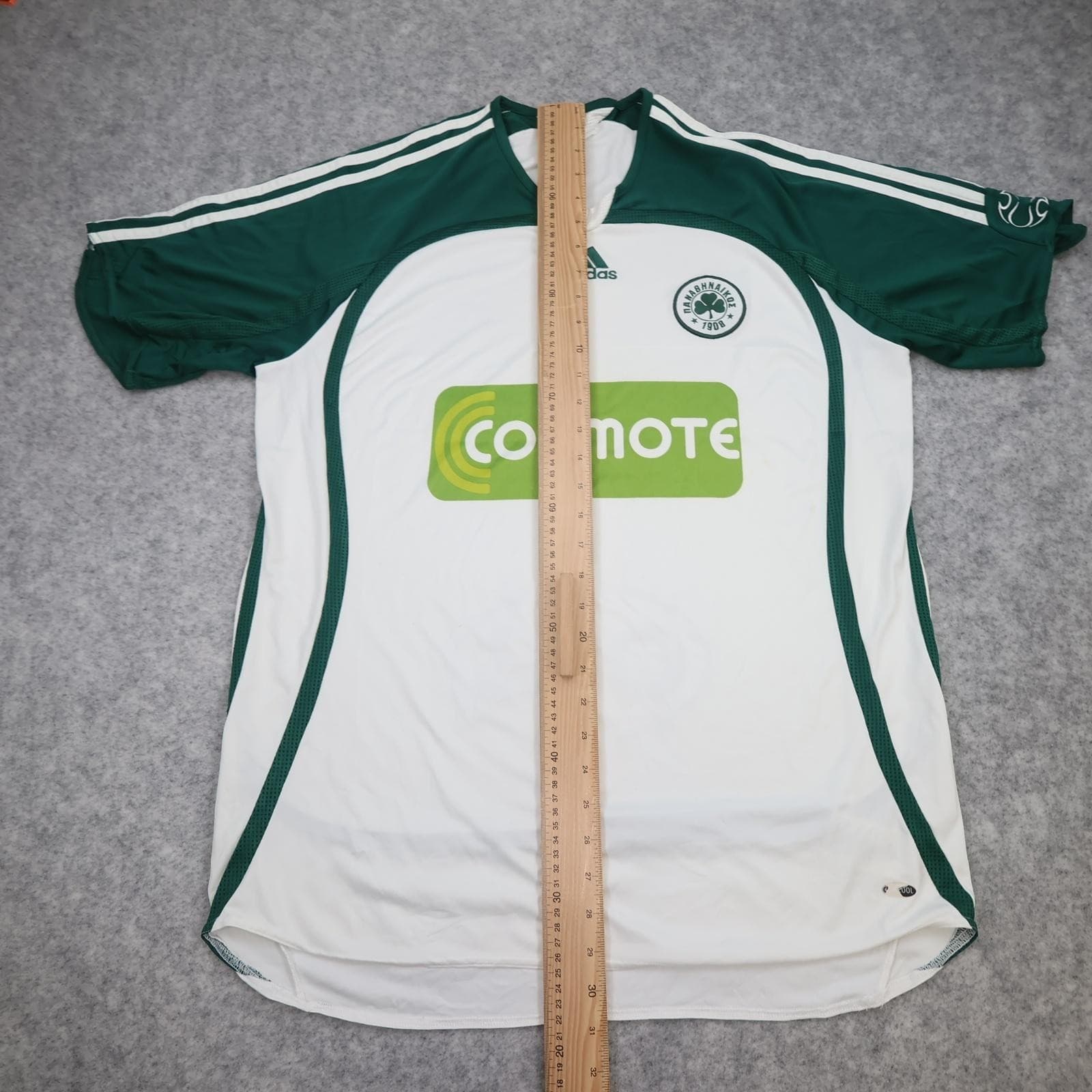 Vintage Panathinaikos Shirt Mens Large White 2006 2007 Football Adidas Cosmote photo 11
