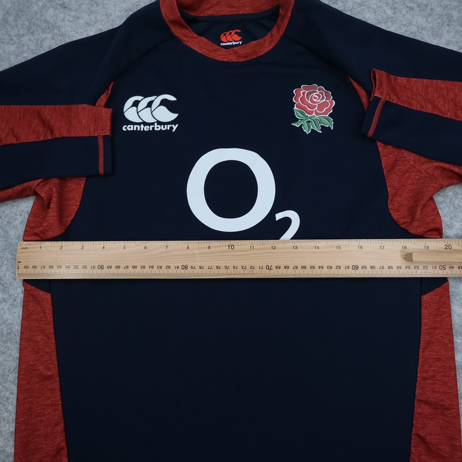 England Rugby Top Medium Navy Drill Top 2019 Canterbury Jersey O2 Pullover photo 11