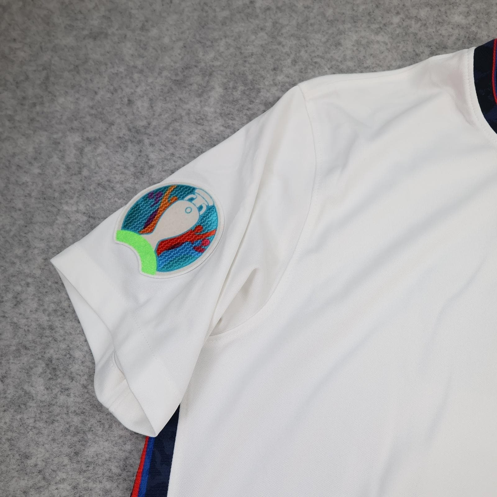 England Home Shirt Mens Medium White 2020 2021 Football Nike Saka 25 Jersey photo 6