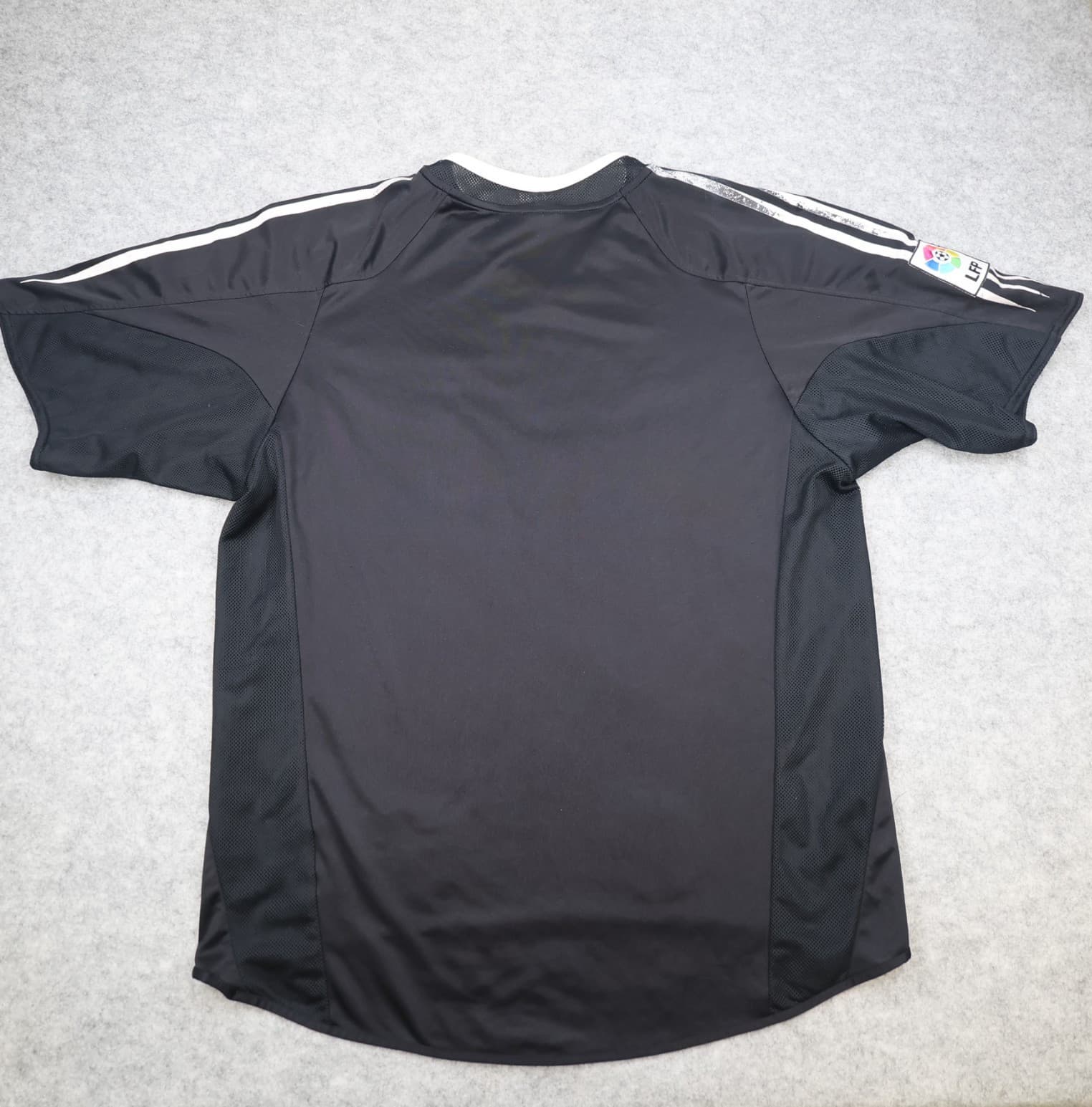 Vintage Real Madrid Shirt Large Black Away Kit 2004 2005 Adidas Football Jersey photo 2