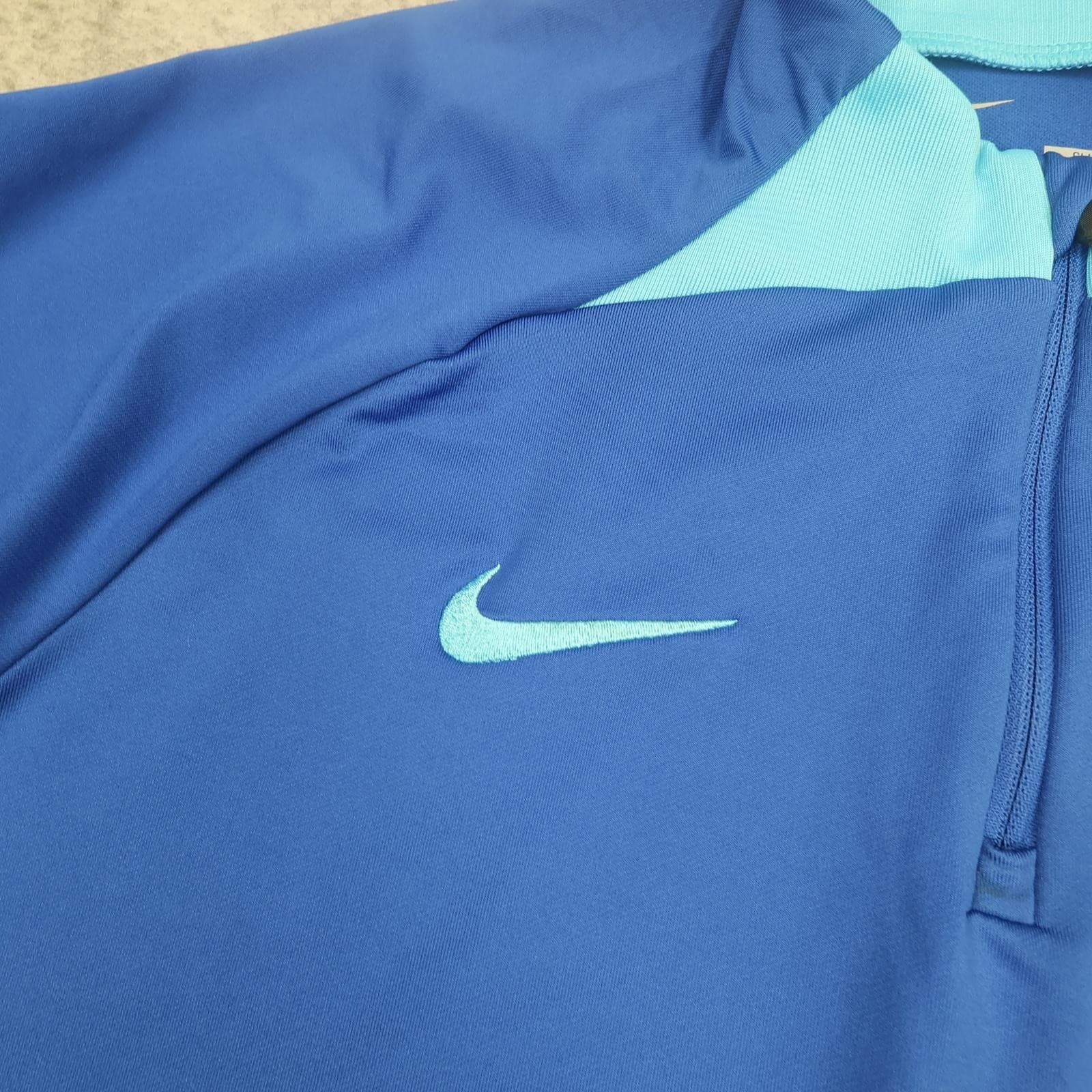England Training Drill Top Mens Large Blue Football Nike Dri Fit 2022 2023 1/4 photo 4