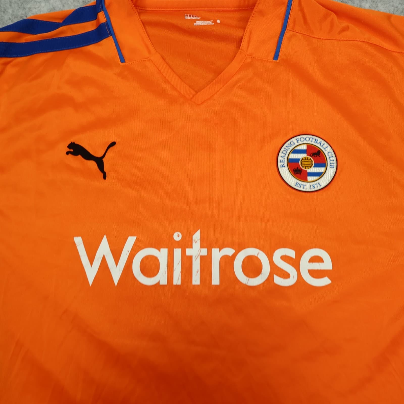 Reading Football Shirt Extra Large Orange Away 2008 2009 Soccer Jersey photo 3