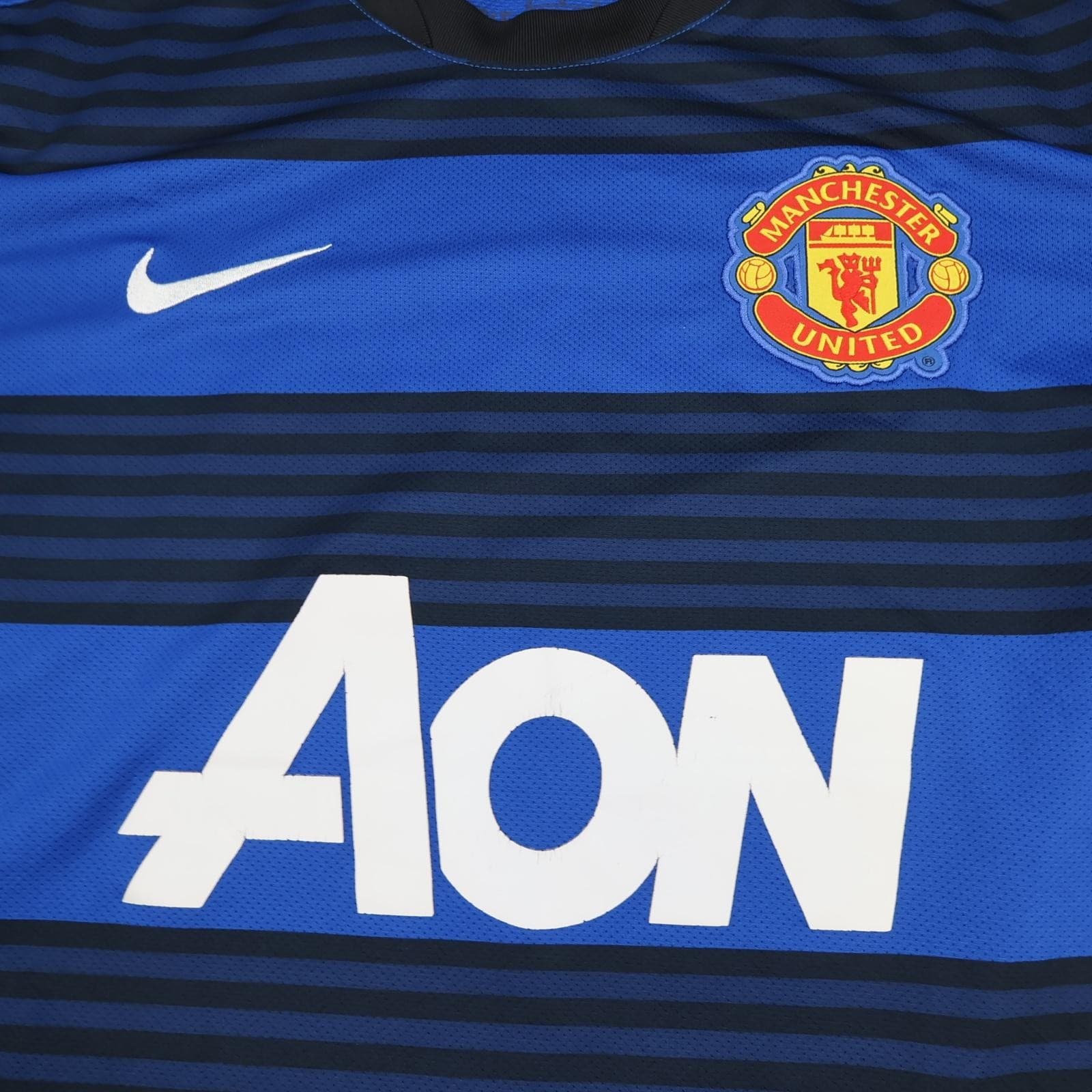 Manchester United Shirt Mens Medium Blue 3rd 2011 2012 Nike Soccer Jersey photo 5
