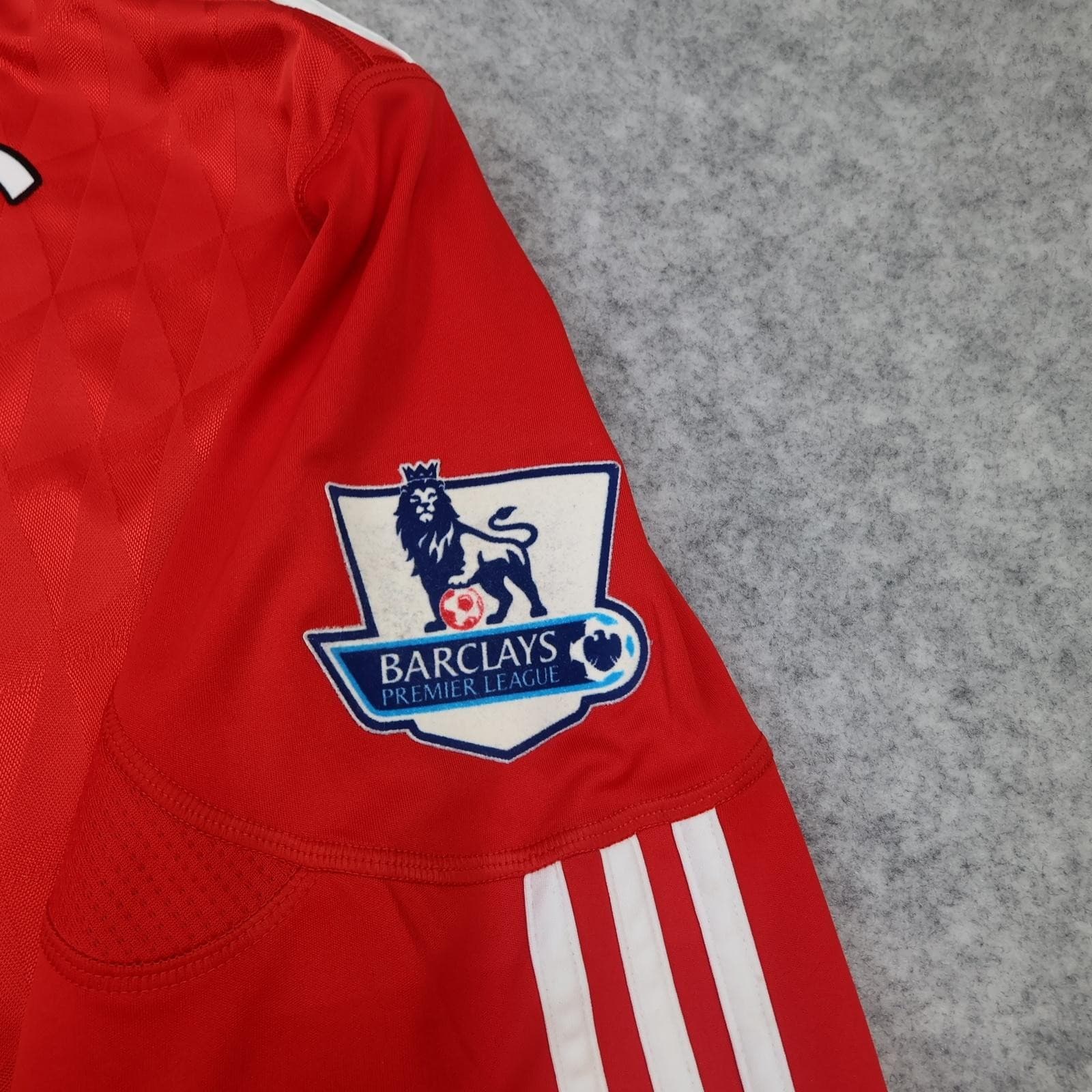 Liverpool Shirt Mens Large Red Home 2010 2012 EPL Football Adidas Torres 9 photo 5