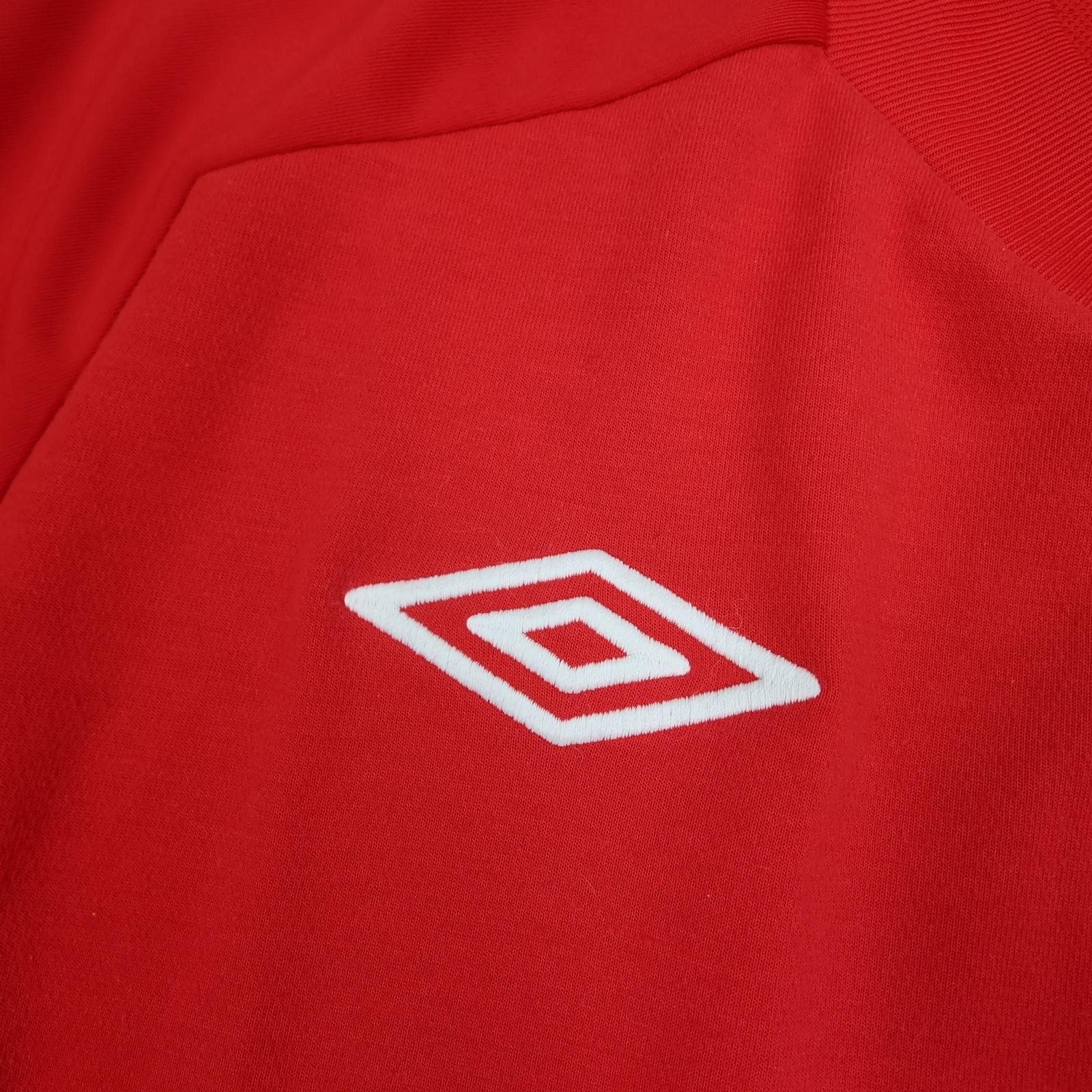England Away Shirt Mens Medium Red 2010 2011 Soccer Umbro Tailored Jersey 40" photo 4