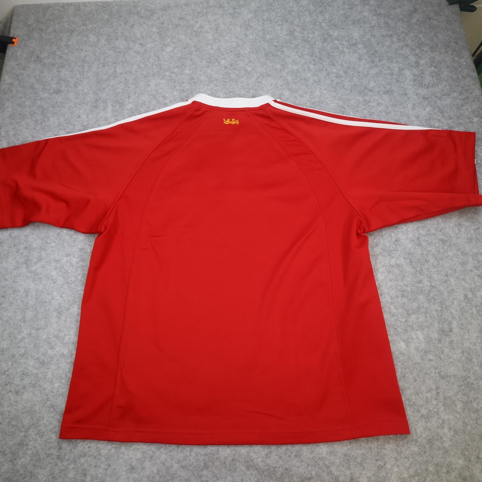 Vintage British Lions Rugby Shirt Mens XL Red Rugby Union Adidas Zurich 2005 photo 2