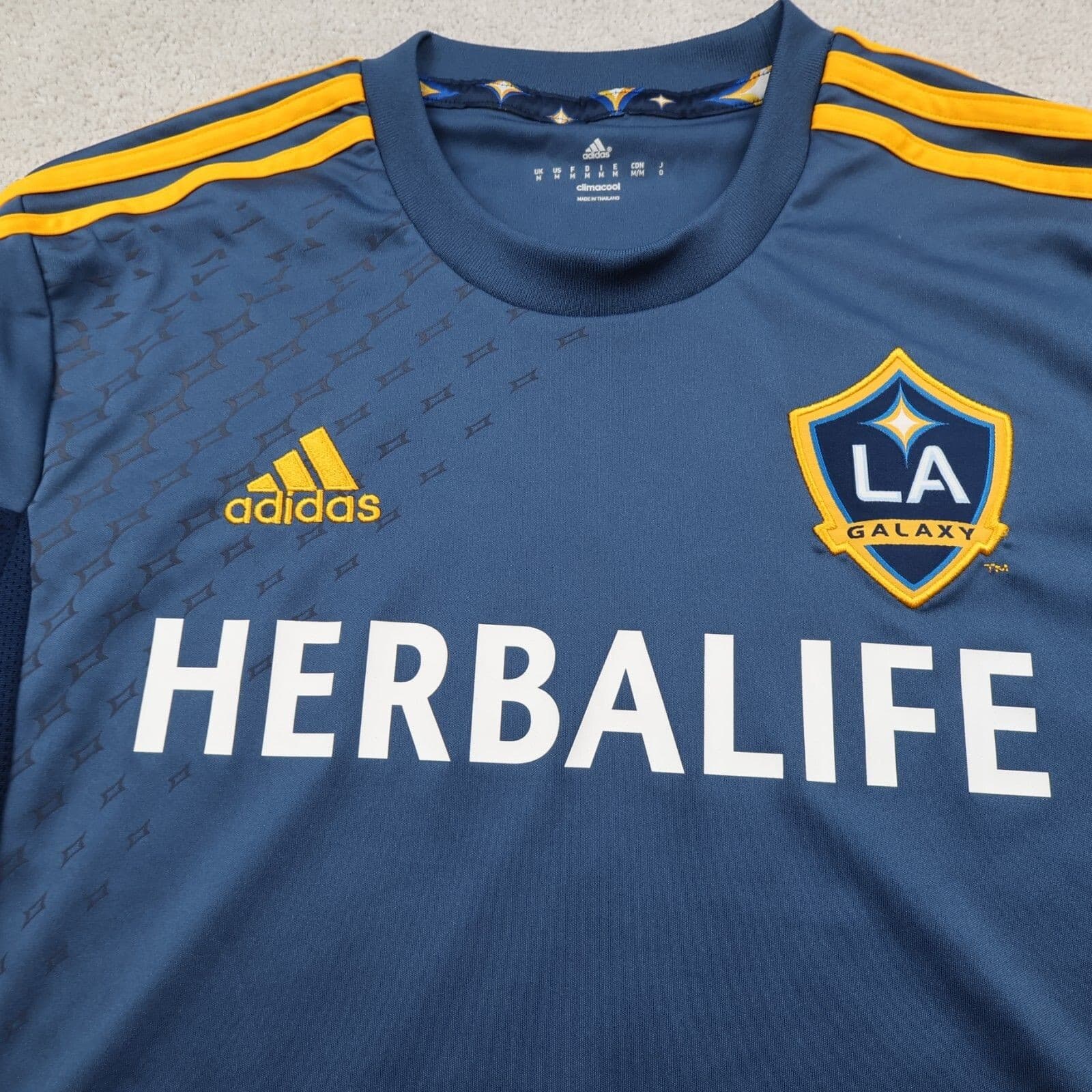 LA Galaxy Football Shirt Medium Navy Away Kit 2013 2014 2015 Adidas Jersey MLS photo 3